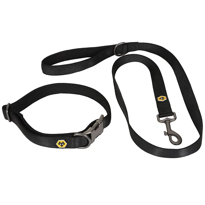 Wolverhampton Wanderers Store | Shop Official Wolves Collar & Lead Set – Large Wolves Gear